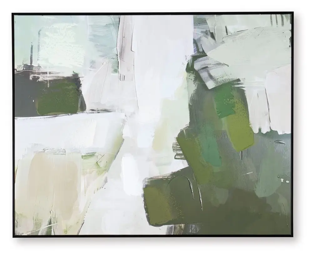 Vinick - Wall Art - Green / Gray / Ivory