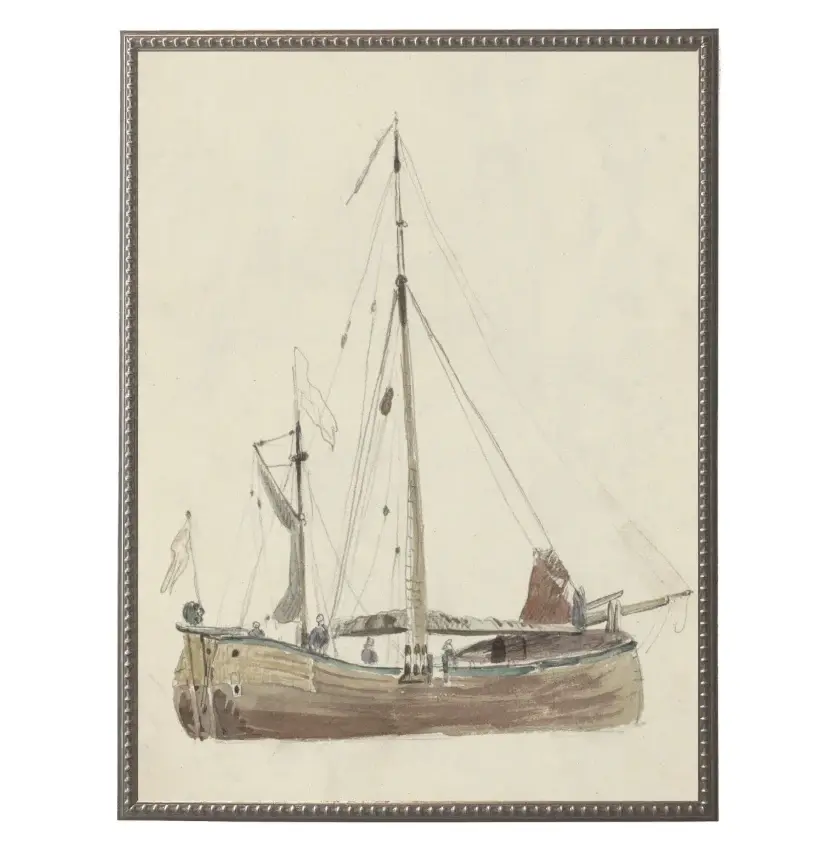 Watercolor Sailboat I Living Room Decor
