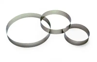 Gobel Compact Stainless Mild Steel custard ring, Thickness 10/10th, Ø180 mm height 35 mm, 865130