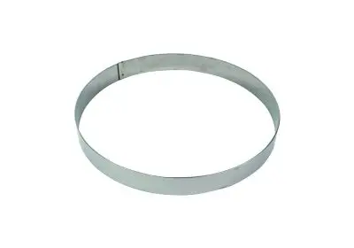 Gobel Corrosion-Resistant Steel mousse ring, Thickness 10/10th, Ø200 mm height 45 mm, 865060