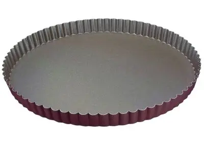 Gobel Easy-Install Non-stick round fluted tart mold, Ø320/310 mm height 25 mm, 3 Individual, 226350