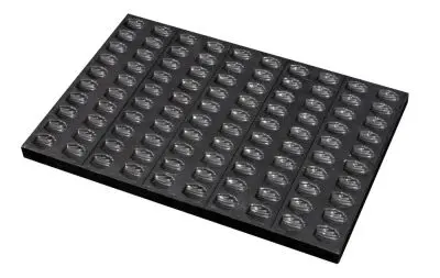Gobel Instant Non-stick coating steel madeleines mold, 600 x 400 mm, 80 mini madeleines, 299109