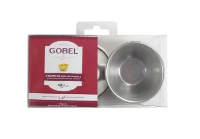 Gobel Low-Profile Box 6 Tin plate pasteis de nata mold, Quantity: 6 Boxes, 196516