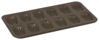 Gobel Multi-Purpose Non-stick 12 madeleines baking sheet, 395 x 200 x 17 mm, 3 Pieces, 264710