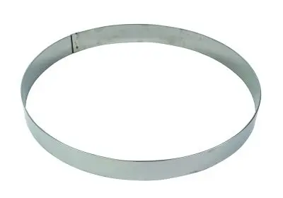 Gobel Multipurpose Stainless Mild Steel mousse ring, Thickness 10/10th, Ø280 mm height 45 mm, 865092