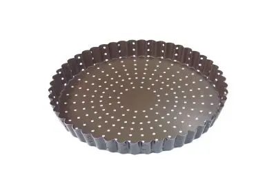 Gobel Neon Non-stick perforated fluted tart mold, Ø220 mm height 25 mm, 3 Units, 226325