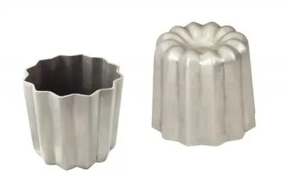 Gobel Non-stick coated aluminium rum baba mold, 55 x 50 mm, 6 Pieces, 729530