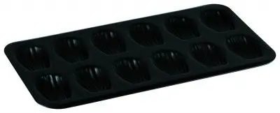 Gobel Non-stick obsidian 12 madeleines baking sheet, 395 x 200 x 17 mm, 3 Pieces, 464710
