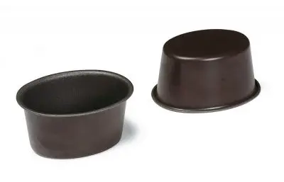 Gobel Non-stick oval plain bottom aspic mold, 75 x 55 x 38 mm, 1 Piece, 230210