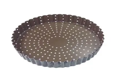 Gobel Non-stick perforated fluted tart mold, Ø260 mm height 25 mm, 3 Pieces, 226335