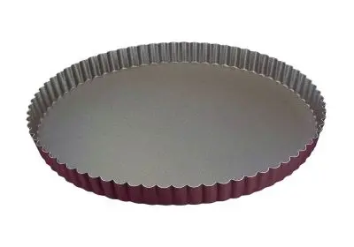 Gobel Non-stick round fluted tart mold, Ø280/270 mm height 25 mm, 3 Individual, 226340