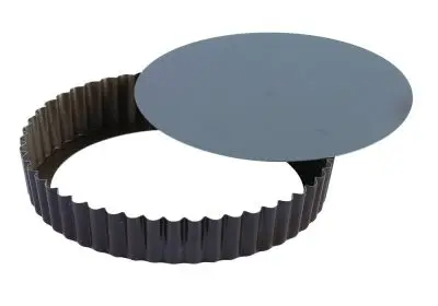 Gobel Non-stick round fluted tart mold, Removable bottom, Ø300/280 mm height 25 mm, 3 Each, 226442