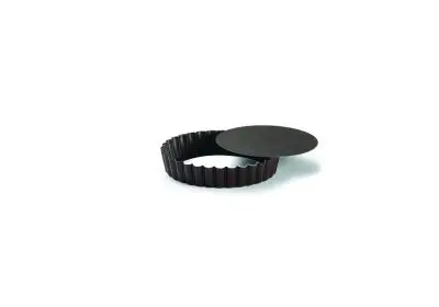 Gobel Non-stick round fluted tartlet mold, Removable bottom, Ø100/85 mm height 18 mm, 12 Each, 293470