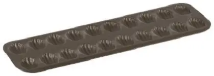 Gobel Non-stick 20 small madeleines baking sheet, 395 x 125 x 13 mm, 3 Individual, 264510