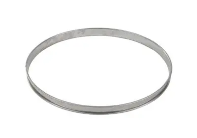 Gobel Reflective Stainless Steel deep tart ring, Rolled edges, 4/10 thickness, Ø280 mm height 27 mm, 834990