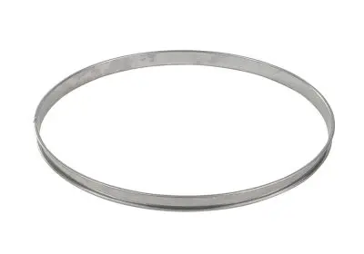 Gobel Stainless Carbon Steel tart ring, Rolled edges, 4/10 thickness, Ø300 mm / height 20 mm, 824992