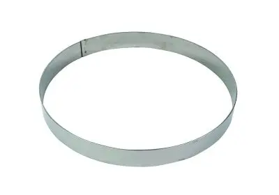 Gobel Stainless High-Carbon Steel mousse ring, Thickness 10/10th, Ø240 mm height 45 mm, 865080