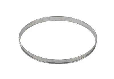 Gobel Stainless Mild Steel deep tart ring, Rolled edges, 4/10 thickness, Ø260 mm height 27 mm, 834980