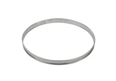 Gobel Stainless Steel deep tart ring, Rolled edges, 4/10 thickness, Ø240 mm height 27 mm, 834970