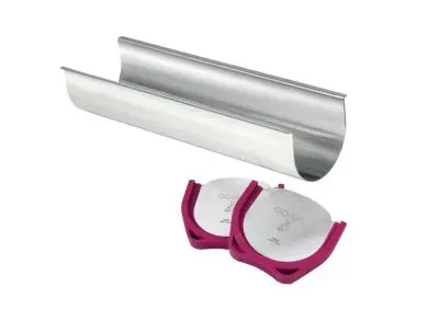 Gobel Stainless Steel rounded yule log mold, 300 x 85 x 68 mm, capacity 1,5 L, 4 Pieces, 814570
