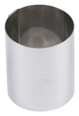 Gobel Tool-Free Stainless Spring Steel ice cream cake ring, Thickness 10/10th, Ø90 mm height 60 mm, 6 Pieces, 865690