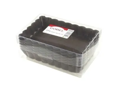 Gobel Top-Tier Set 6 non-stick rectangular fluted tartlet mold, Removable bottom, 291870