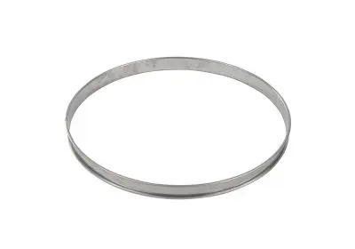Gobel Top-Tier Stainless Carbon Steel tart ring, Rolled edges, 4/10 thickness, Ø240 mm / height 20 mm, 824970