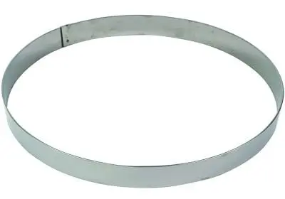 Gobel Wood Stainless High-Carbon Steel mousse ring, Thickness 10/10th, Ø360 mm height 45 mm, 896450