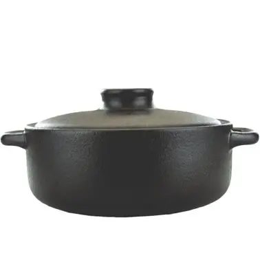 International CSA-Approved Tableware Bakeware Stoneware Coal Black Textured Casserole lid 8oz, Black, Quantity: 12 pieces,...