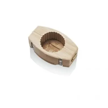 La Bonne Graine Beechwood fluted butter molds, Round cow decoration, 125g, BAR103