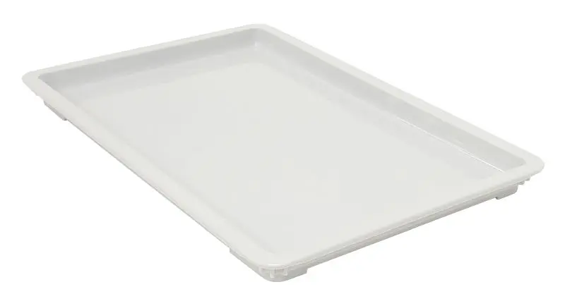 Quantum Storage Systems Pizza Dough Box Lid, 26x18"W, stackable, dishwasher safe, PP, white, Quantity: 6 pieces, FSB-...