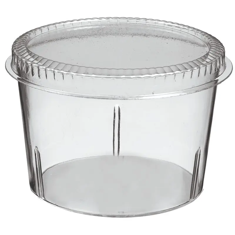 Solia Bodega Large Delrin Cup 4 oz Transparent, Case 200 Items, GC18251c