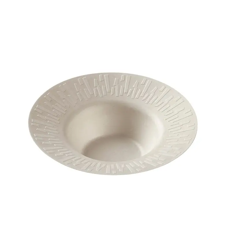 Solia Time-Tested Sugarcane Pulp Accueil Bowl Round Plate 7.1", 6.8oz/200ml, Case 400 Pieces, VF40522c