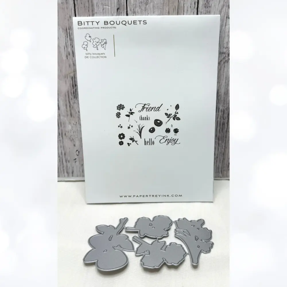 Papertrey Ink BITTY BOUQUET Flowers Tpr Stamps & Dies