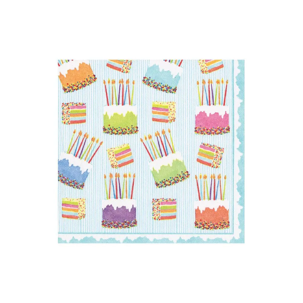 Cake Frosting-Paper Flax Cocktail Napkins