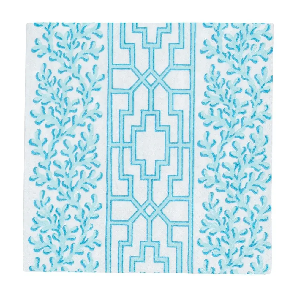 Coral and Trellis Robin's Egg Cocktail Napkins