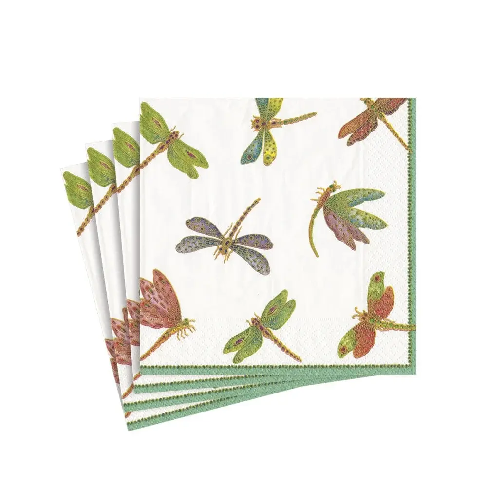 Dragonflies Paper Cocktail Napkins - 20 Per Package