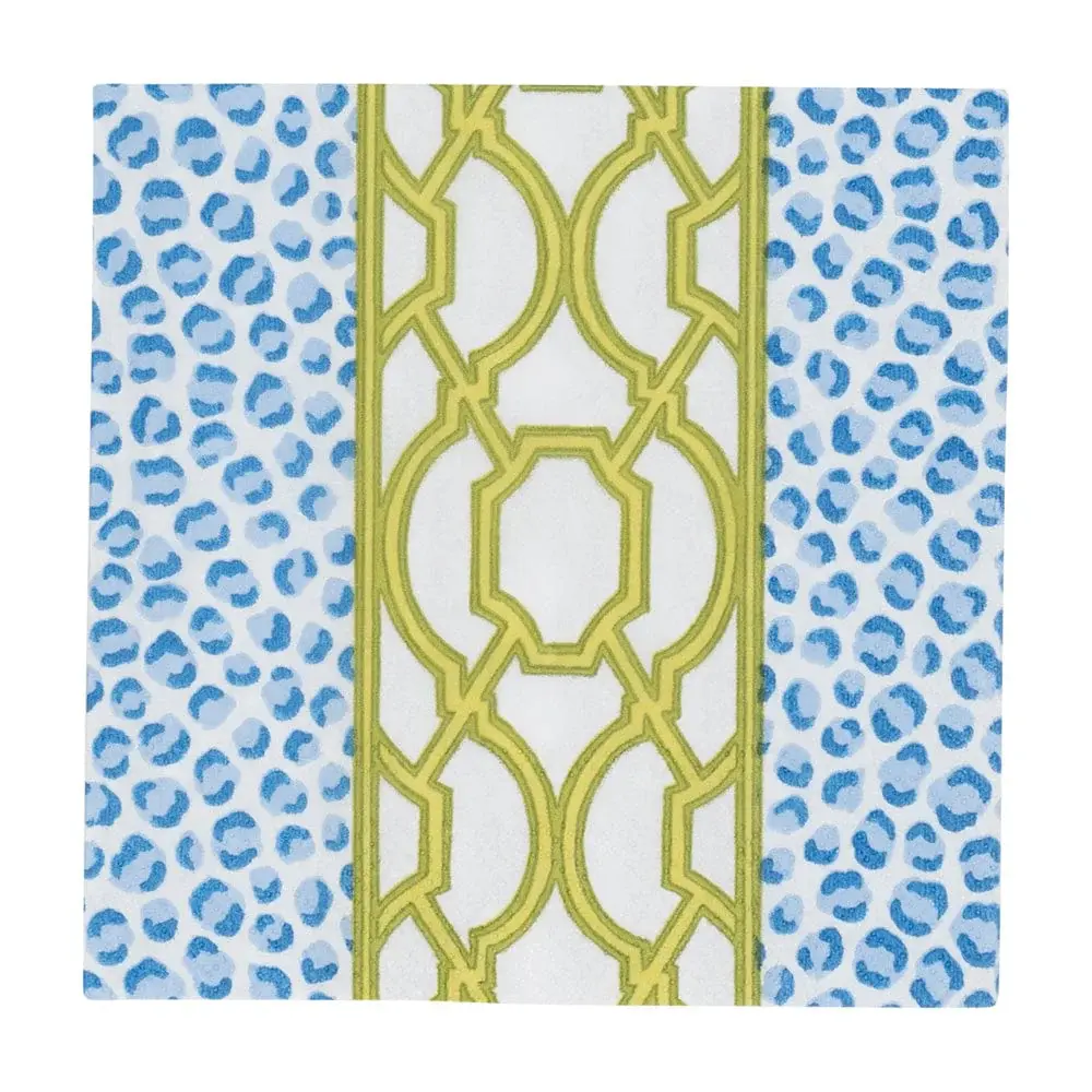 Knots and Spots Blue/Green Cocktail Napkins