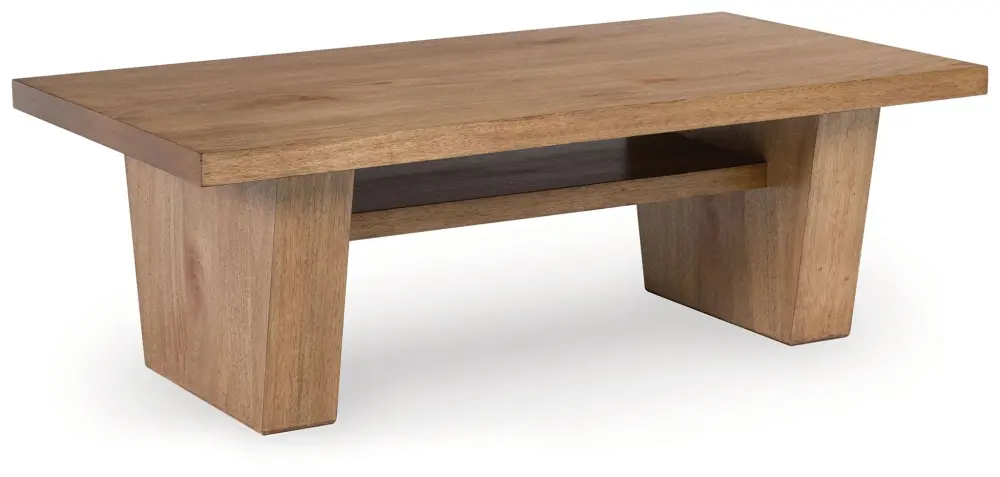 Kristiland - Rectangular Cocktail Table - Light Chestnut
