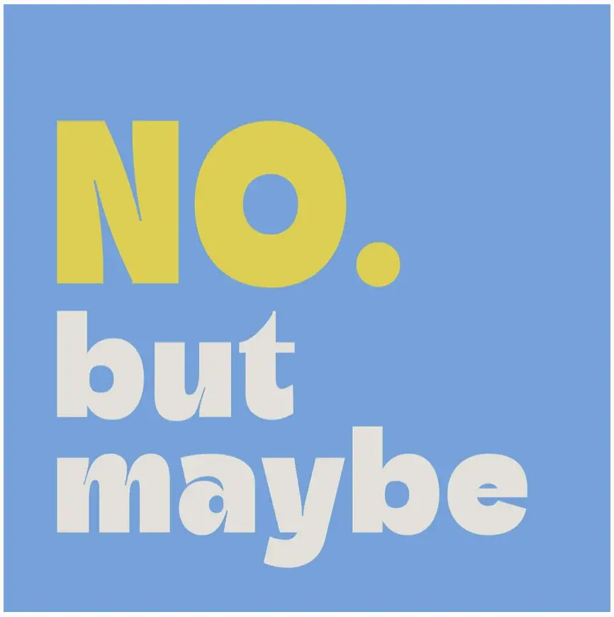 No Maybe Cocktail Napkins