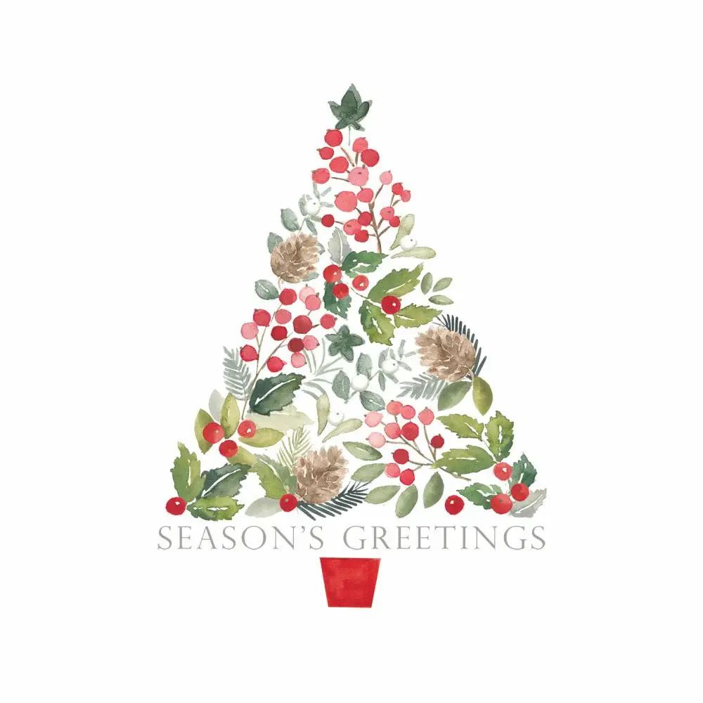 Merry Greetings Beverage Napkins