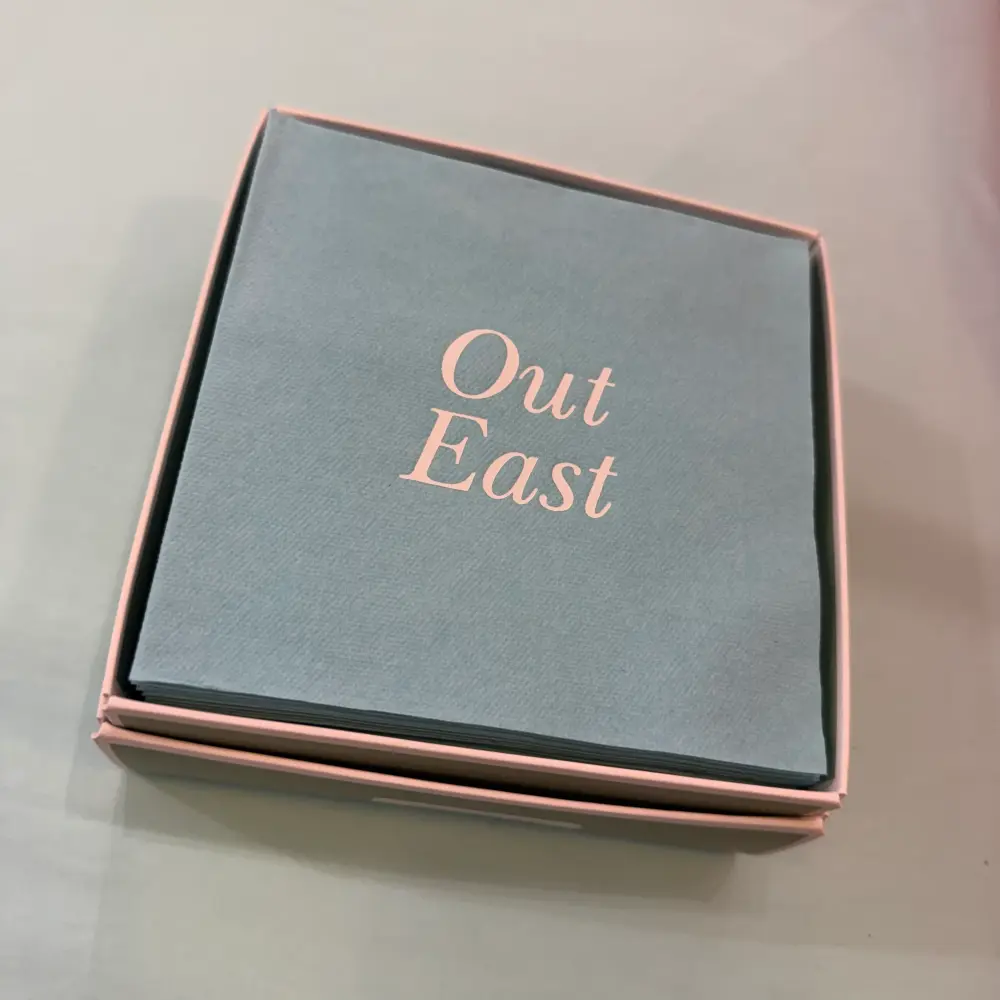 Out East Linen Paper Cocktail Napkins - 30 Per Box