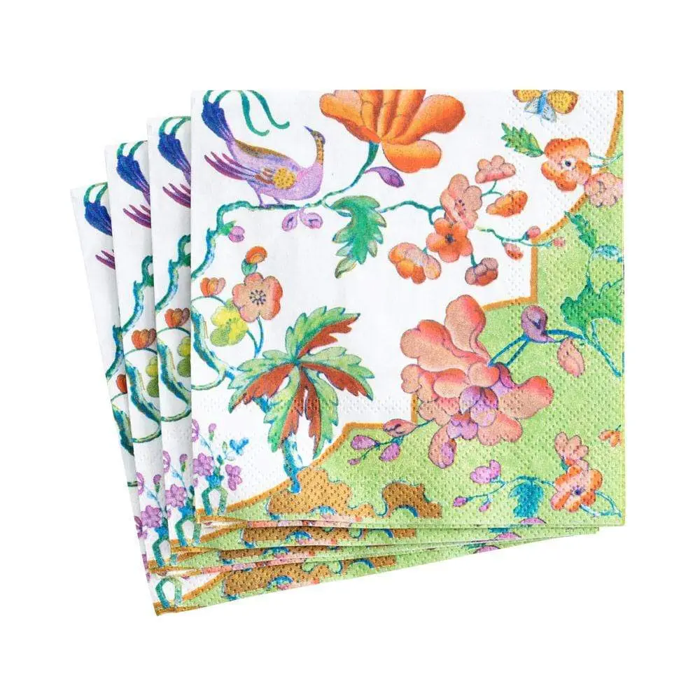 Summer Palace Paper Cocktail Napkins Celadon - 20 Per Package