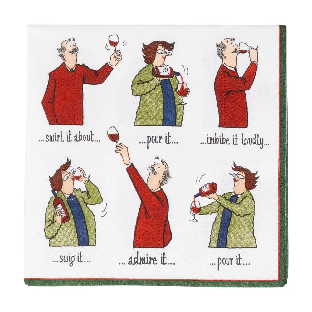 Wine Tasting Cocktail Napkin