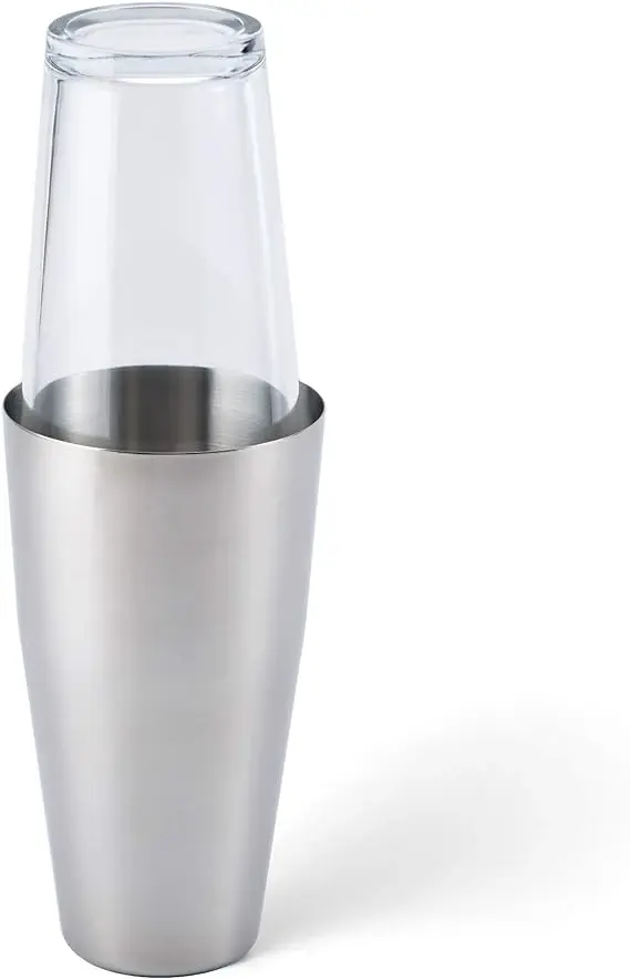 24oz Stain-resistant Steel & Glass Boston Cocktail Shaker