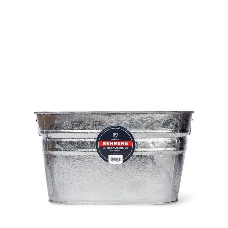 Behrens 62 Wash Tub, 15.5 gal Capacity, Hardened