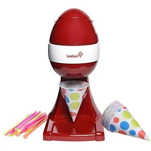 Electric Ice Shaver Kit, Snow Cone Maker & Icee Crusher