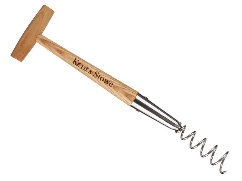 Kent & Stowe Stainless Alloy Hand Corkscrew Weeder, FSC