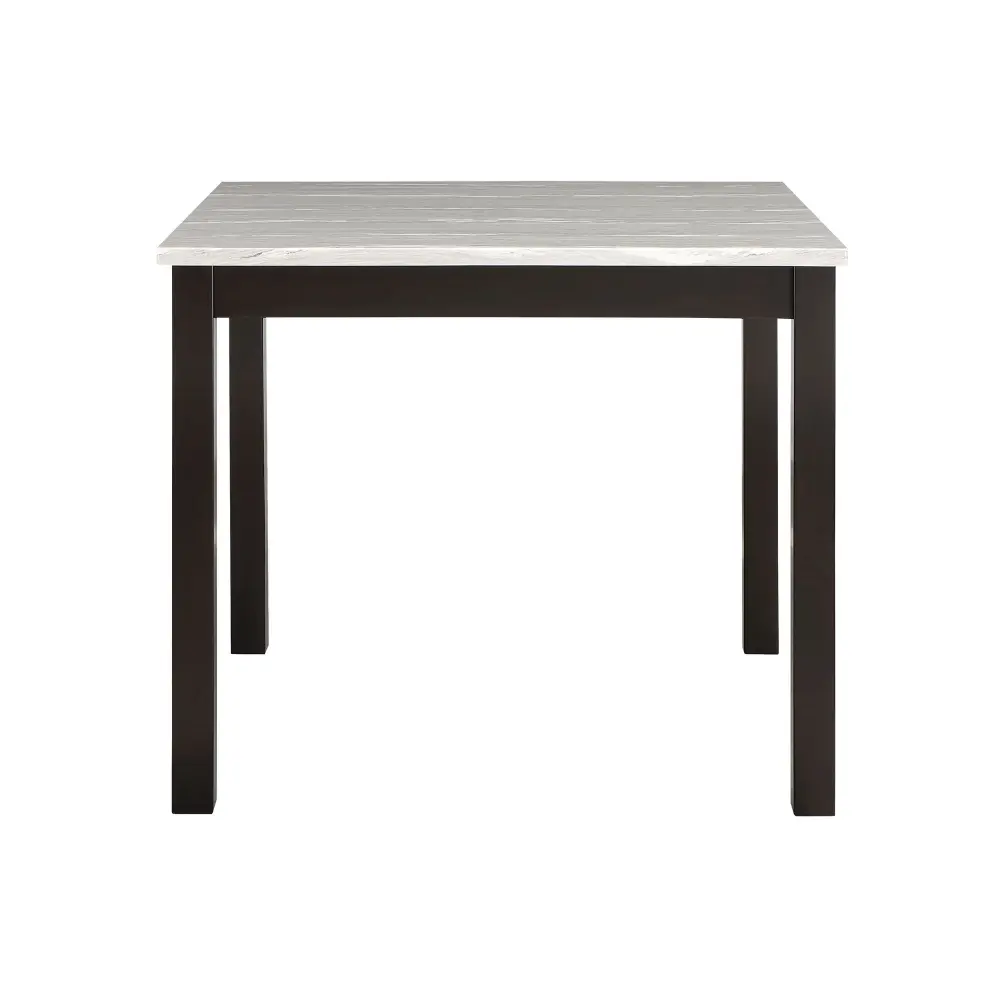 Leon - Bar Table And 4 Bar Stools - Espresso / Snow