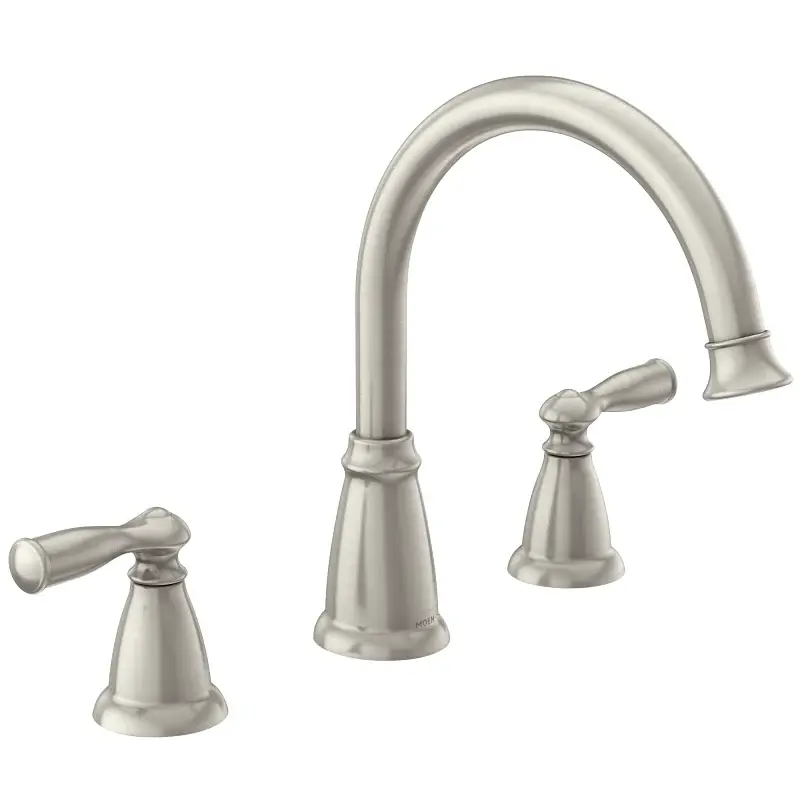 Moen Banbury Series 86924SRS Tub Faucet, 2-Handle, Steel, Nickel Plated